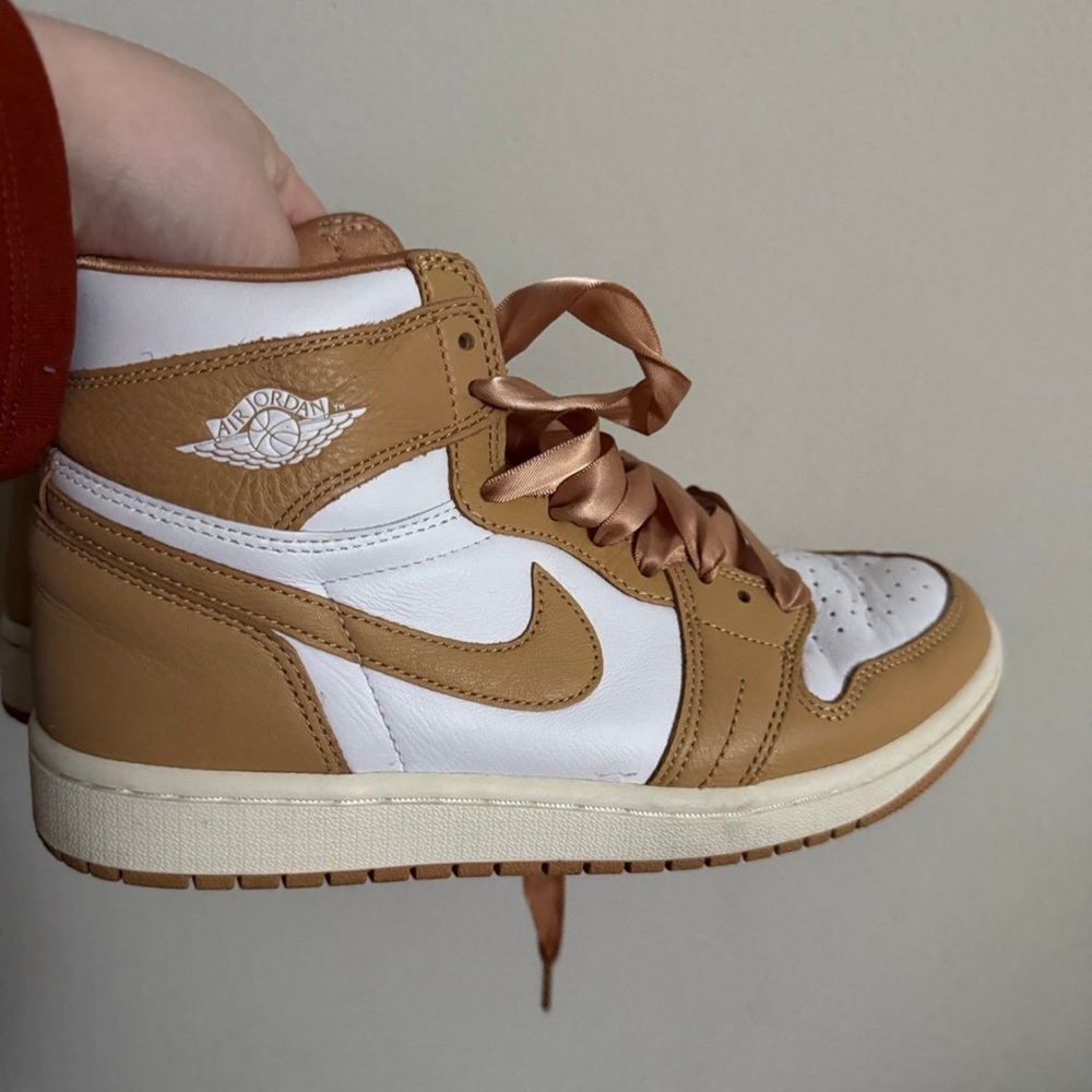 Jordan Women's Brown and White Sneakers